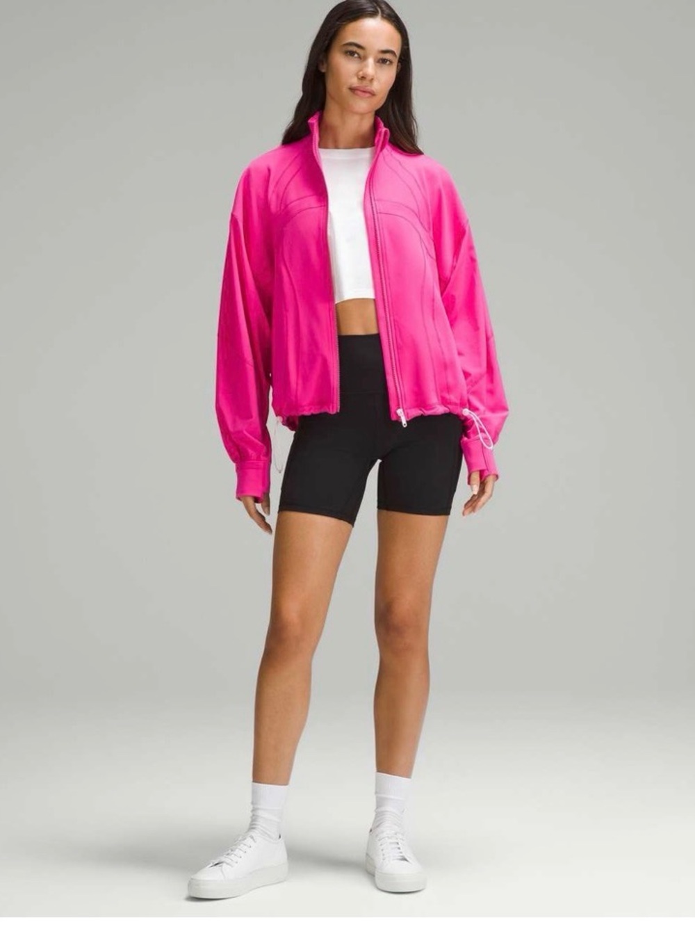 lululemon relaxed fit jacket sonic pink